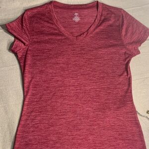Pro Player Women's Short Sleeve Heathered Red Tee